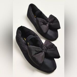 New Anthropologie x Intentionally Blank Puffy Bow Ballet Flats Mary Jane sz 8